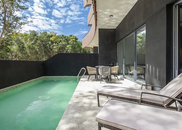 Apartment 2br King Private Pool Rooftop Tulum